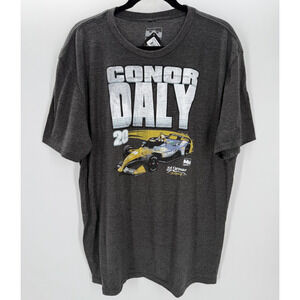 Indycar Conor Daly T Shirt Racing Car Graphic Grey New XL